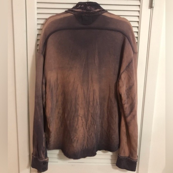 NWT Cotton Citizen Brooklyn Buttondown in Faded Pink/Blue Tie Dye, Size S - Picture 10 of 12